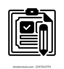 Document Signing line icon. Universal creative premium symbol. Vector sign icon logo template. Vector illustration