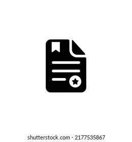 Document simple flat icon vector