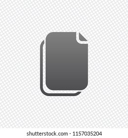 document simple icon. On grid background
