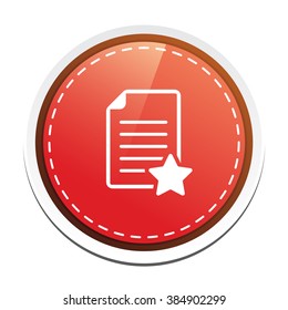 document with star favorite icon