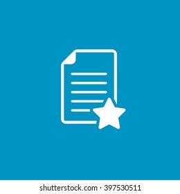 document with star favorite icon