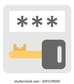 
A document with stars and key symbolising passkey security
