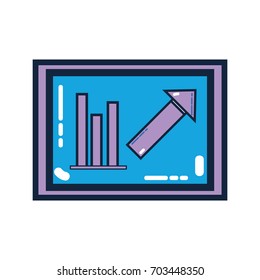 document with statistics bar diagram graphy