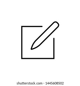 Document sticker With Pencil Icon