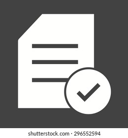 Document, survey, checklist, tick icon vector image. Can also be used for seo, digital marketing, technology. Suitable for use on web apps, mobile apps and print media.