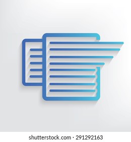 Document symbol design,clean vector