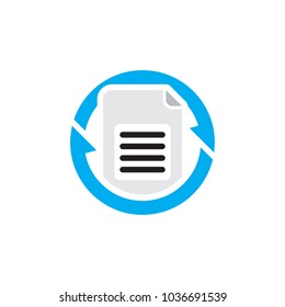 Document Sync Logo Icon Design