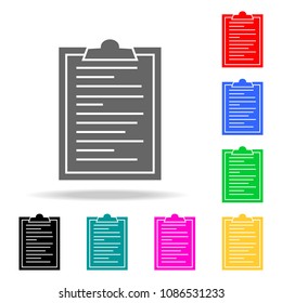 document tablets icons. Elements of human web colored icons. Premium quality graphic design icon. Simple icon for websites, web design, mobile app, info graphics on white background