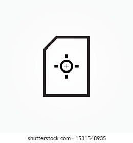 document target single icon design