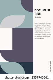 Document template A4 Size, pastel, objects