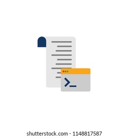 Document Terminal Logo Icon Design