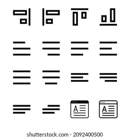 Document text editing vector line icon for app, mobile website