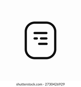 document text file icon sign vector