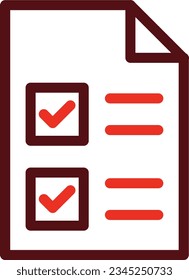Document Thick Line Two Color Icons For Personal And Commercial Use.
