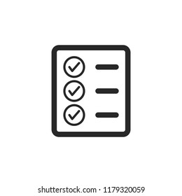document tick vector icon