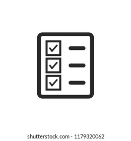 document tick vector icon