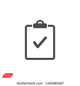 document tick vector icon