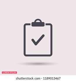document tick vector icon