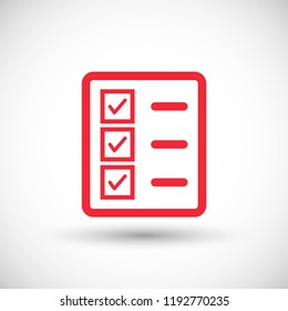 document tick vector icon
