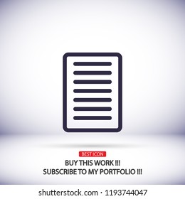 document tick vector icon