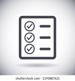 document tick vector icon