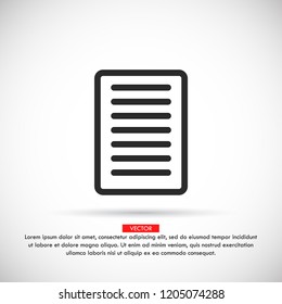 document tick vector icon