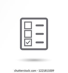 document tick vector icon