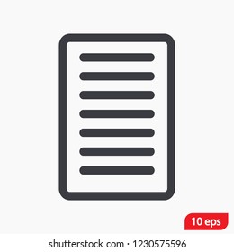 document tick vector icon