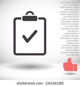 document tick vector icon