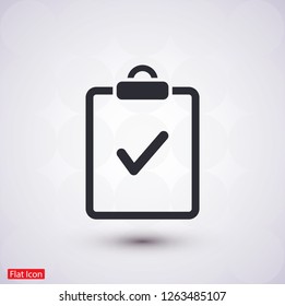 document tick vector icon