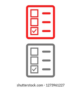 document tick vector icon