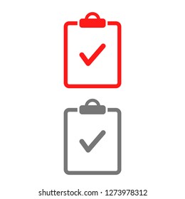 document tick vector icon