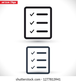 document tick vector icon