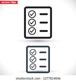 document tick vector icon