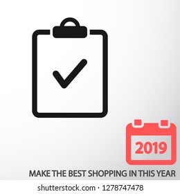 document tick vector icon