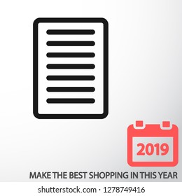 document tick vector icon
