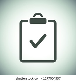 document tick vector icon
