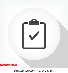 document tick vector icon