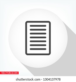 document tick vector icon