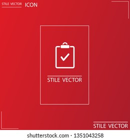 document tick vector icon