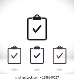 document tick vector icon