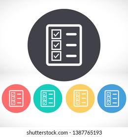 document tick vector icon. lorem ipsum Flat Design JPG