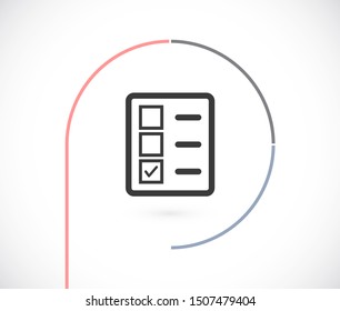document tick vector icon. lorem ipsum Flat Design JPG