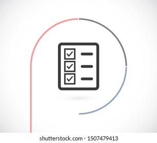 document tick vector icon. lorem ipsum Flat Design JPG