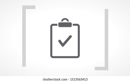 document tick vector icon. lorem ipsum Flat Design JPG