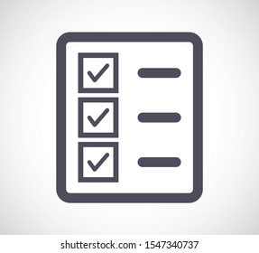 document tick vector icon. lorem ipsum Flat Design JPG