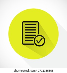 document tick vector icon. lorem ipsum Flat Design JPG