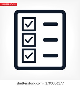 document tick vector icon. lorem ipsum Flat Design JPG