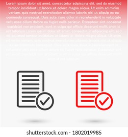 document tick vector icon. lorem ipsum Flat Design JPG