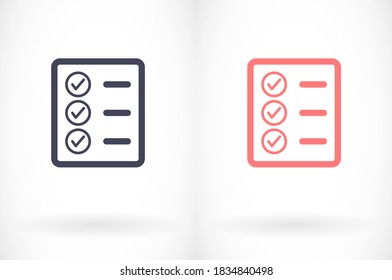 document tick vector icon. lorem ipsum Flat Design JPG